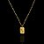 PINGENTE PLACA 3D CRISTO (3g-  2x2cm) - BANHO DE OURO 18k - Imagem 1