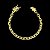 PULSEIRA CADEADO (7MM - 12G) - 20CM - FECHO COM MARCAÇÃO 750 - BANHO DE OURO 18k - Imagem 3