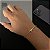 PULSEIRA PERUANA FECHO CANHÃO( 3MM - 5G - 21 CM) - BANHADO A OURO 18K - Imagem 1