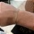 Pulseira Piastrine 2mm 21cm – Banhada a Ouro 18K - Imagem 3