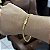 PULSEIRA GRUMET DUPLA (4MM - 6G - 21 CM)  - FECHO COM MARCAÇÃO 750 - BANHO DE OURO 18k. - Imagem 4