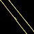Corrente Peruana 3mm 70cm – Banhada a Ouro 18K - Imagem 1