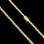 Corrente Grumet Dupla 4mm 70cm – Banhada a Ouro 18K - Imagem 9