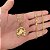 CORRENTE GRUMET( 3mm 70cm) + PINGENTE FERRADURA DE CAVALO - BANHADO A OURO 18K - Imagem 1