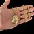 Corrente Lacraia 4mm 70cm + Pingente Jesus – Banho Ouro 18k - Imagem 2