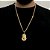 Corrente Lacraia 4mm 70cm + Pingente Jesus – Banho Ouro 18k - Imagem 1