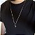 Corrente Piastrine 2mm 70cm + Pingente Cruz rosto de Jesus – Banhada a Ouro 18K - Imagem 3