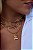 Choker Inicial Dupla dourado com Prata - Imagem 6