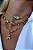 Choker Inicial Dupla dourado com Prata - Imagem 4