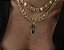 Colar Placa Inicial Prata com Dourado - Imagem 7