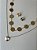 Conjunto Colar e Brinco Esfera - Imagem 2
