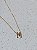 Colar Letra Cravejada Slim Dourado - Imagem 4