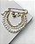 Broche Alfinete Correntes - Imagem 1