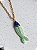 Colar Longo Peixe Azul Safira com Verde - Imagem 4