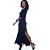 Vestido Longo Fenda Lateral B’Bonnie Tiana Azul Marinho - Imagem 8