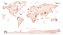 Papel de Parede Mapa Mundi de Animais Rosa - Pronta Entrega - Imagem 3