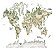 Papel de Parede Adesivo Mapa Mundi de Animais - Pronta Entrega - Imagem 3