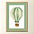 Quadro Decorativo de Balão Verde - Imagem 1