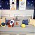 Kit de Cama Astronauta Pettenati 6 Peças Personalizado com Inicial - Imagem 1