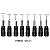 Kit 8 Adaptador conector P4 Para Plugue 6,3mm 6,0mm 5,5mm 4,8mm 4,0mm 3,5mm - Imagem 3