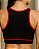 Top nadador alça larga (preto com vermelho) - Imagem 2