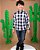 CAMISA XADREZ INFANTIL MASCULINA MANGA LONGA - Imagem 3