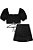 CONJUNTO TEEN BLUSA TOP CROPPED E SAIA - VIC & VICKY - Imagem 2