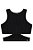 BLUSA TEEN CROPPED EM MALHA PLISSADA SHINE - VIC & VICKY - Imagem 2