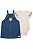 CONJUNTO INFANTIL DE BODY E SALOPETE JEANS - KUKIÊ - Imagem 3