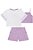 CONJUNTO INFANTIL TOP CROPPED, BLUSA E SHORT - KUKIÊ - Imagem 3