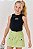 CONJUNTO TEEN DE CROPPED EM RIBANA E SHORT SAIA - VIC & VICKY - Imagem 1