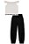 CONJUNTO TEEN BLUSA CROPPED E CALÇA - VIC & VICKY - Imagem 1