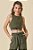 TOP CROPPED REGATA CANELADO LIZ - VIC & VICKY - Imagem 1