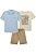 CONJUNTO INFANTOJUVENIL CAMISA, BERMUDA E CAMISETA - JOHNNY FOX - Imagem 2
