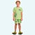 PIJAMA INFANTIL MASCULINO CAMISETA E BERMUDA - FAKINI - Imagem 4