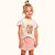CONJUNTO INFANTIL BLUSA E SHORT SAIA EM MALHA - FAKINI - Imagem 1