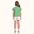 CONJUNTO INFANTIL BLUSA E SHORT SAIA EM MALHA - FAKINI - Imagem 4