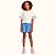 COJUNTO INFANTOJUVENIL FEMININO BLUSA E SHORT - FAKINI - Imagem 6