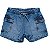 SHORT JEANS INFANTOJUVENIL FEMININO - MANIA KIDS - Imagem 2