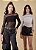 BLUSA TEEN SEGUNDA PELE EM TULE - PINK X - Imagem 1