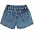 SHORT JEANS INFANTOJUVENIL FEMININO - MANIA KIDS - Imagem 3