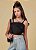 CROPPED TEEN EM ALFAIATARIA SHINE - PINK X - Imagem 1