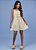 VESTIDO TEEN EM VISCOSE SHINE LISTRADA - PINK X - Imagem 1