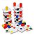 Brinquedo Pedagógico (madeira) Torre Inteligente 18placas - Carlu - Imagem 1