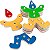 Brinquedo para Montar Palhaço MDF Troque e Encaixe 12 peças - Carlu - Imagem 2