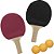 Kit Conjunto Ping Pong 2 raquetes + 3 bolas Belfix - Imagem 4