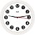 Relógio de parede Redondo Branco 21,7cm - Bells - Imagem 1