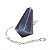 Pêndulo Pedra Quartzo Azul Pintado Piramidal Invertido - Imagem 5