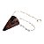 Pêndulo Pedra Obsidiana Mahogany Natural Lapidação Facetado - Imagem 6