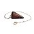 Pêndulo Pedra Obsidiana Mahogany Natural Lapidação Facetado - Imagem 3